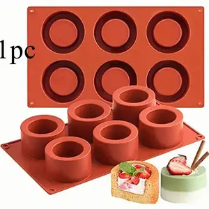 Cylindrical Cake Mold, Round Silicone Baking Tray, 3D Cake Stand, Soap Molds, Decorative Cake Tools, Perfect for Baking and Crafting