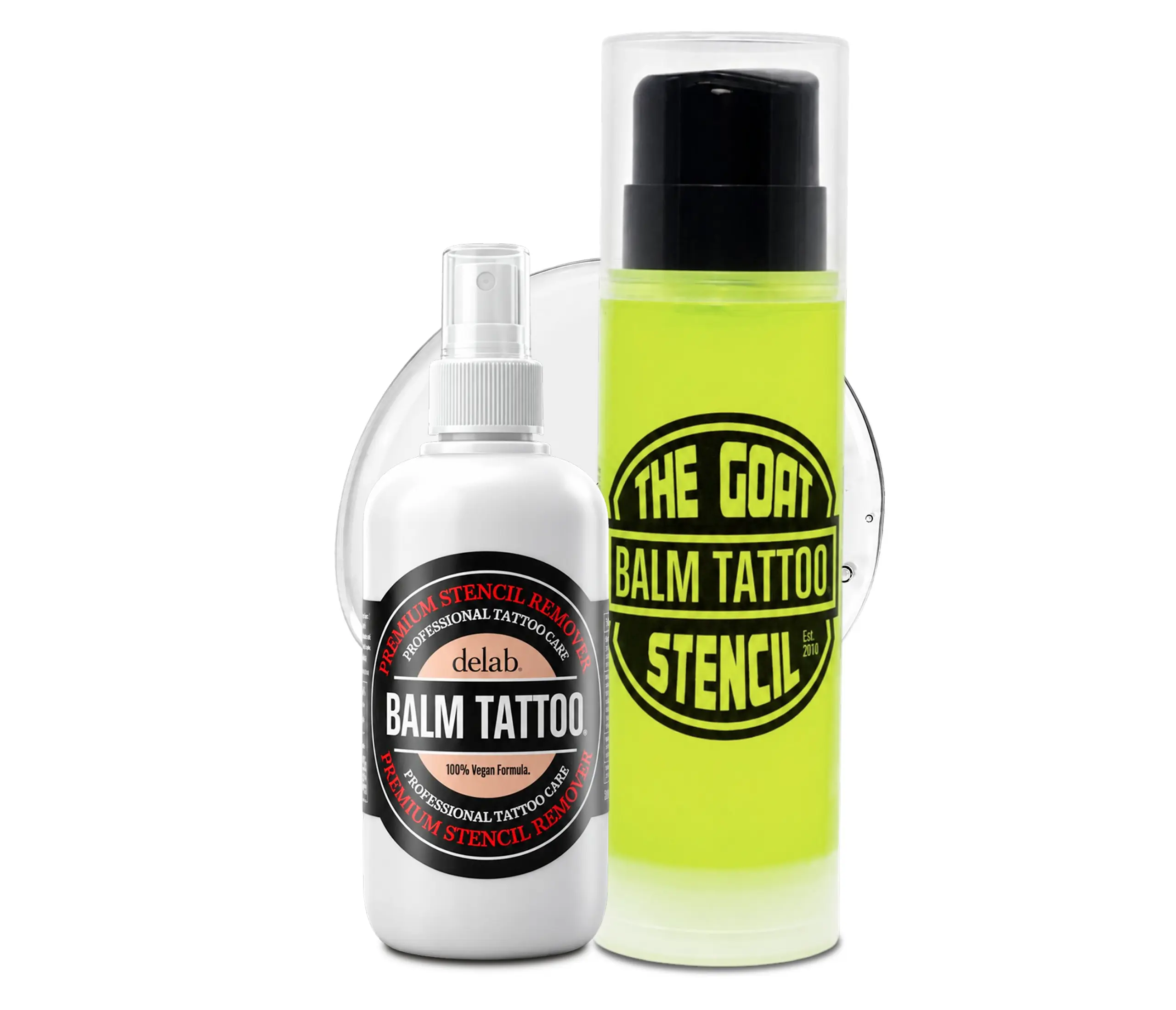 Balm Tattoo 2-Piece Professional Stencil Kit – The GOAT Stencil Gel 8.5 fl oz + Premium Stencil Remover 8.5 fl oz