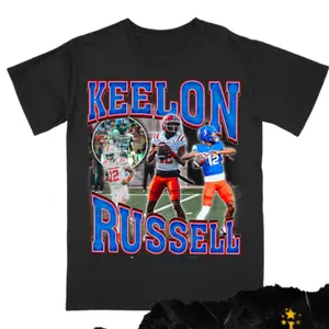 Keelon Russell Football Tee,Graphic T-Shirt,Casual Streetwear,Menswear,Womenswear,Fan Apparel for OBJ Fans,Gift for Him and Her