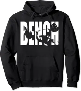 Bench Press - Gym Motivational Pullover Hoodie - Latellestcha Shop 30B08ZPDSX5V