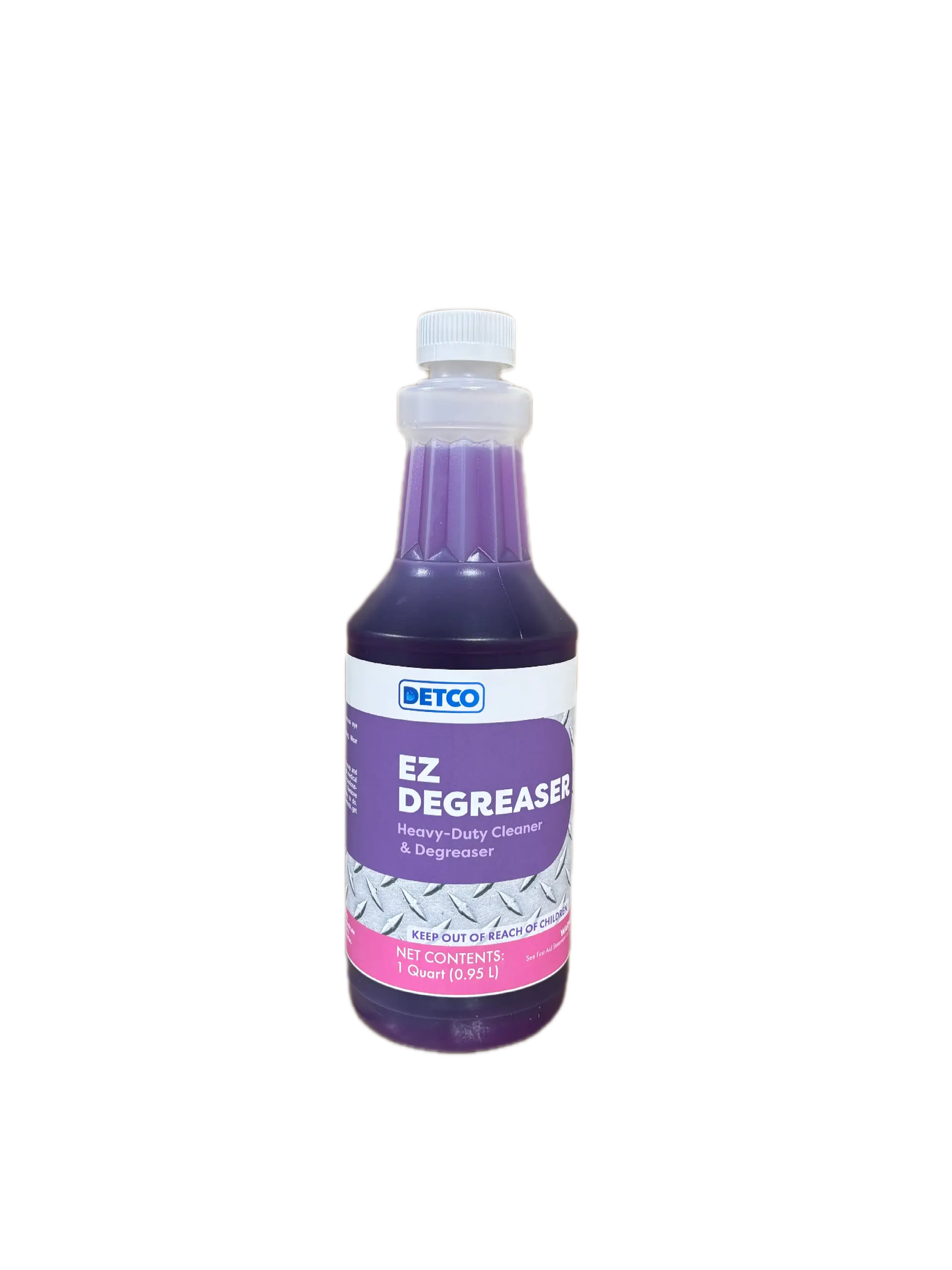 DETCO EZ Degreaser - Concentrated Heavy-Duty Automotive & Motorcycle Engine Care Solution for Machinery, Dilutable, Film-Free Grease Removal with No Residue