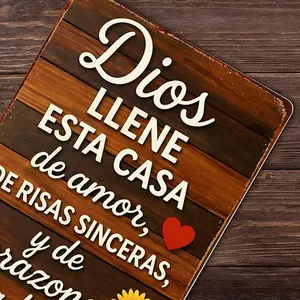 Funny Signs "Bless This Home" Aluminium Sign 8x12 Inch Vintage Home Faith Blessing Suitable For Garden Porch Patio Home Decor Bar Cafe Office Kitchen Decor Birthday Gifts