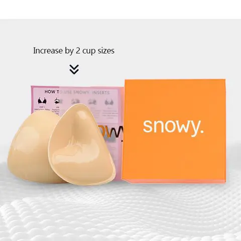 Women's Wireless Silicone Sticky Bra - No-Trace Body Adhesive Inserts, Padding, Boob Fillers, 3-5cm Gentle Push-Up Lift, Waterproof, Sweatproof, Snug Fit, Not Tight, Gentle Lift, Not Tight