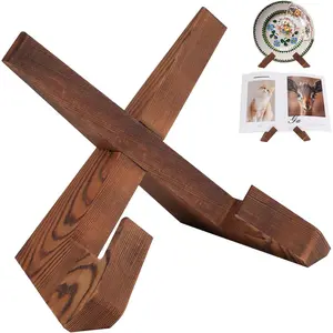 Adjustable Foldable Rustic Wooden Cookbook Display Stand Holder, Perfect for Kitchen Countertops, Tablets, Recipe Books and Photos, Great Gift for Home Chefs and Cooking Lovers