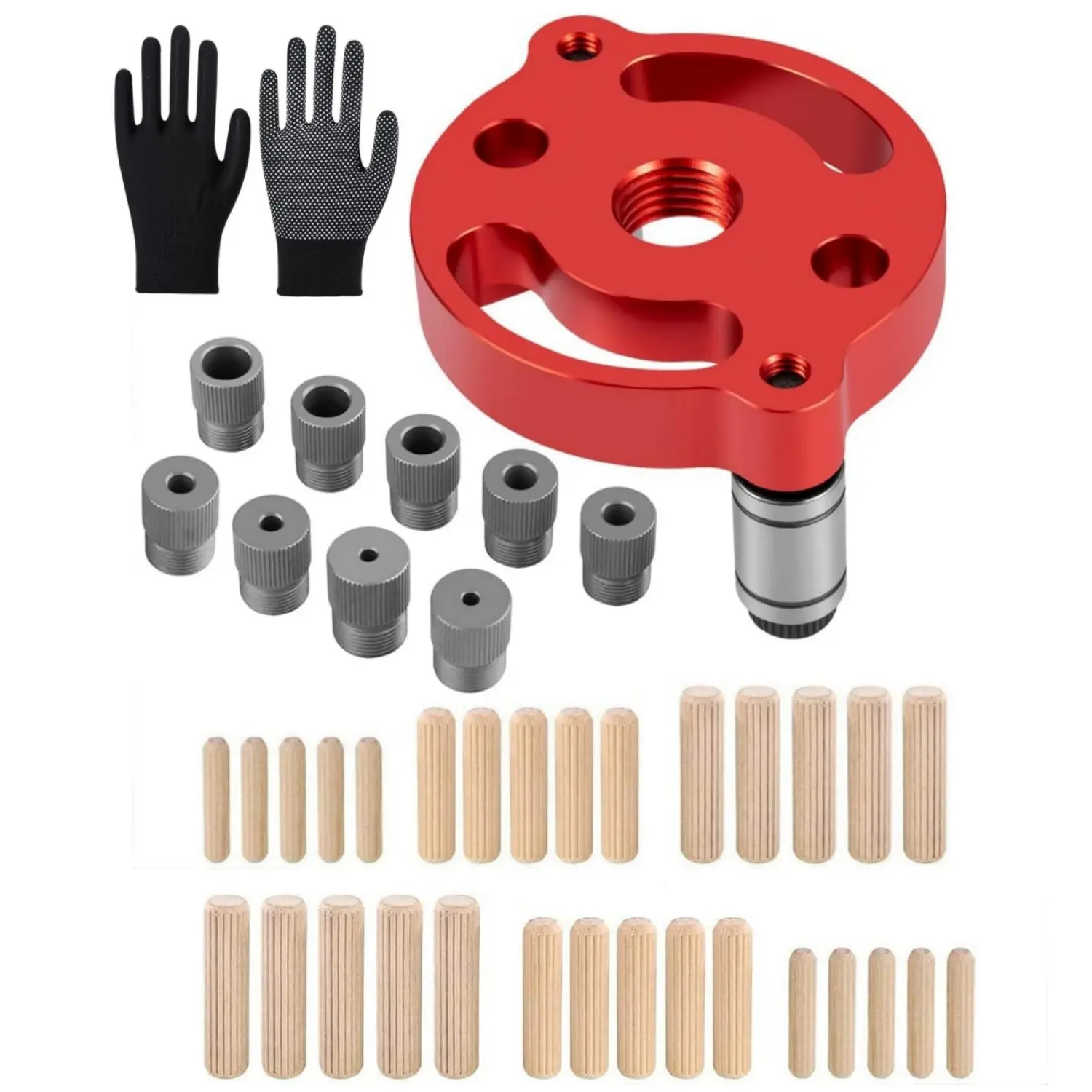 Drill Guide Locator Self Centering Doweling Jig 2/3/4/5/6/7/8/9/10mm Self Center Dowel Jig Handheld, Straight Holes Wood Panel Hole Puncher Center Finder Woodworking Joints Tool - Home Improvement.