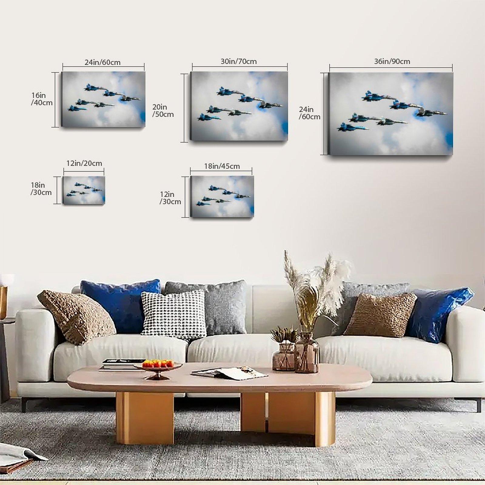 Military Fighter Poster Su-27 Poster Decorative Painting Canvas Wall Art Picture Print Modern Family Bedroom Decor