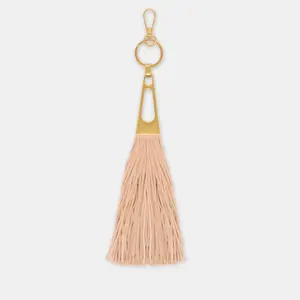 Dolce Vita FRINGE TASSEL BAG CHARM CAMEL