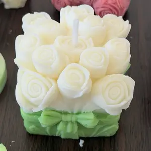 Square candle bouquet Decor Decoration Ornaments