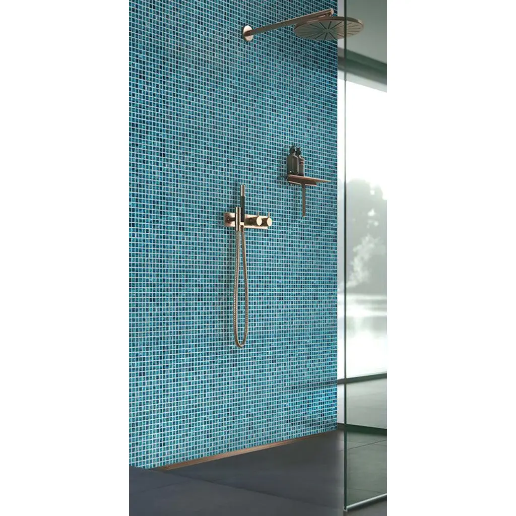 Skobeloff Green 12x12 Glossy Uniform Square Glass Mosaic Tile (20 pack, 20 sq ft/case)