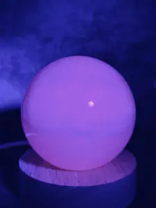 Pink Calcite Sphere - UV Reactive - Unconditional Love and Healing Energies