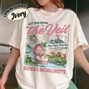 Custom Camp Bachelorette Party Shirt Comfort Colors, Future Mrs Shirt Tshirt, Last Trail Before the Veil Shirts, Camping Lake Weekend Party