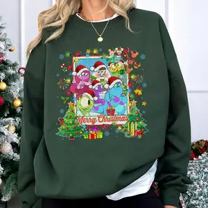 Monsters Inc Merry Christmas Sweatshirt, James P. Sullivan Shirt, Monsters University Shirt, Mickey's Very Merry Christmas Party Shirts UMN