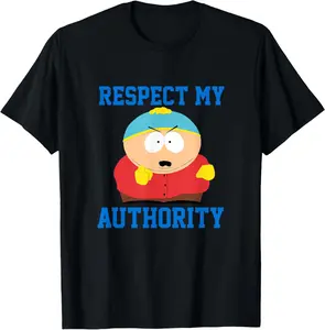 100% cotton South Park RESPECT MY AUTHORITY ERIC T-Shirt casual Fashion graphic tees for women