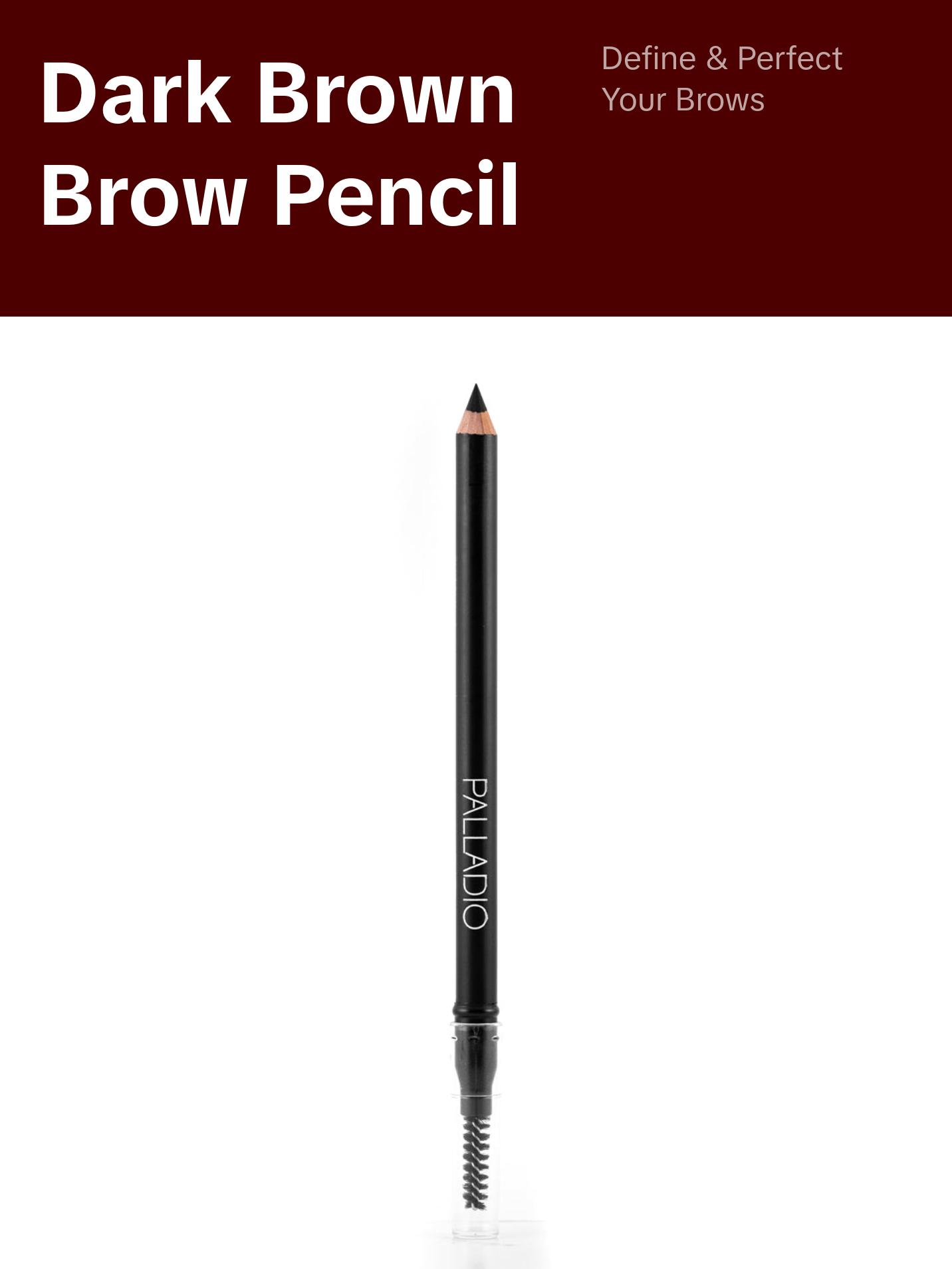 Palladio Brow Pencil - Dark Brown, Cosmetic, Ideal for Makeup and Daily Use Palladio Brow Pencil - Dark Brown, Cosmetic, Ideal for Makeup and Daily Use