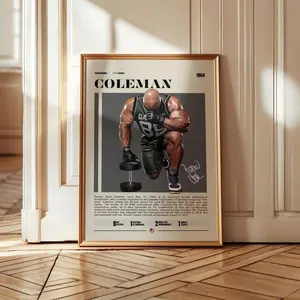 Ronnie Coleman Bodybuilding Poster - Motivational Gym Wall Art For Sports S
