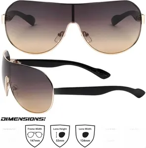 Khan Shuttle - One Piece Shield Sunglasses