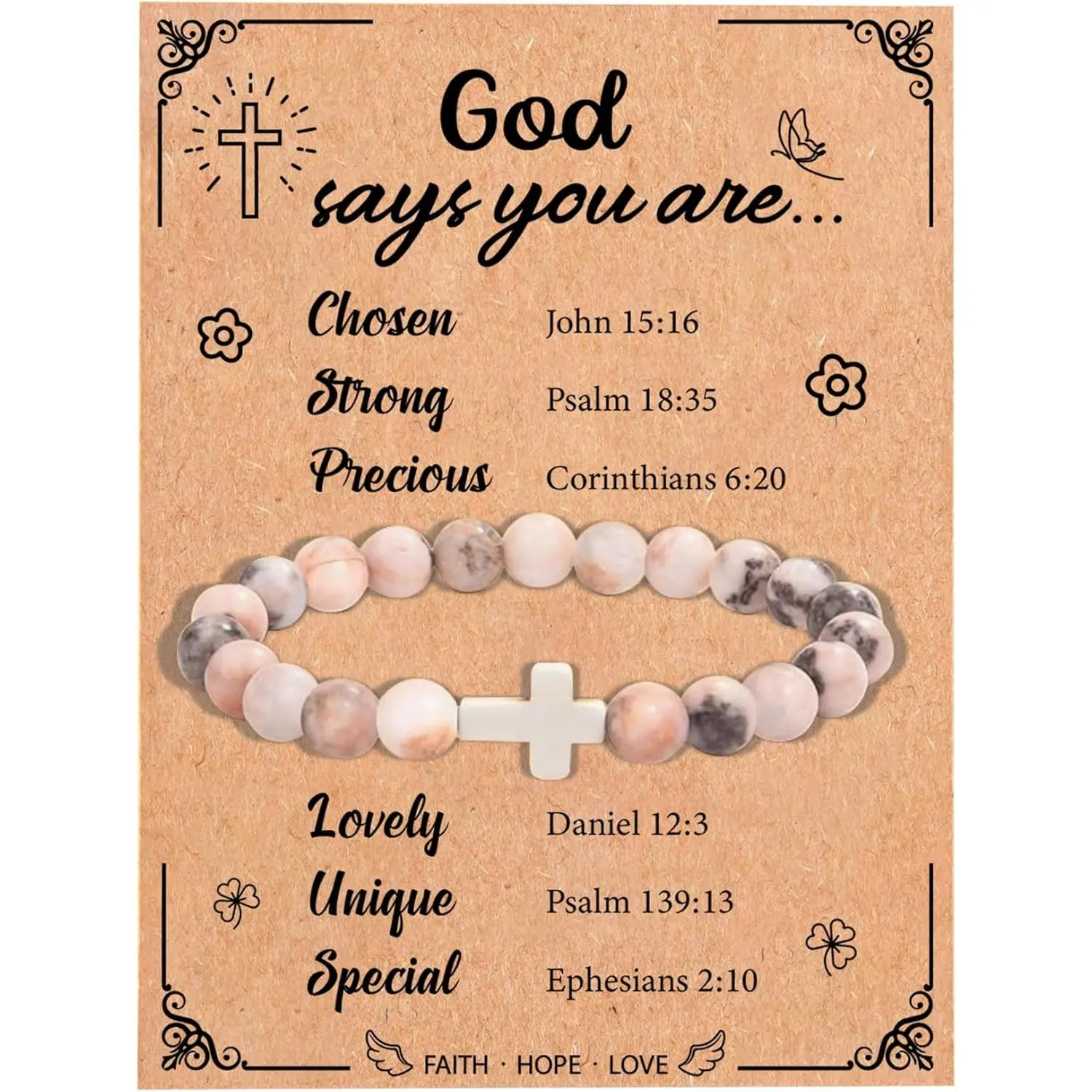 Christian Gifts for Women, Christian Gifts, Religious Gifts for Women/Mom/Grandma/Daughter//Sister/Granddaughter/Godmother, Gifts for Christian Women, Christian  Bracelet for Women