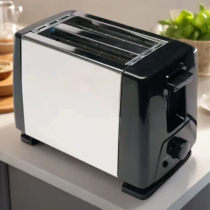 25x24cm Dual-Use Wide Slot Toaster, Commercial-Household Auto Pop-Up Breakfast Bread Heater with Durable Body and Smart Control