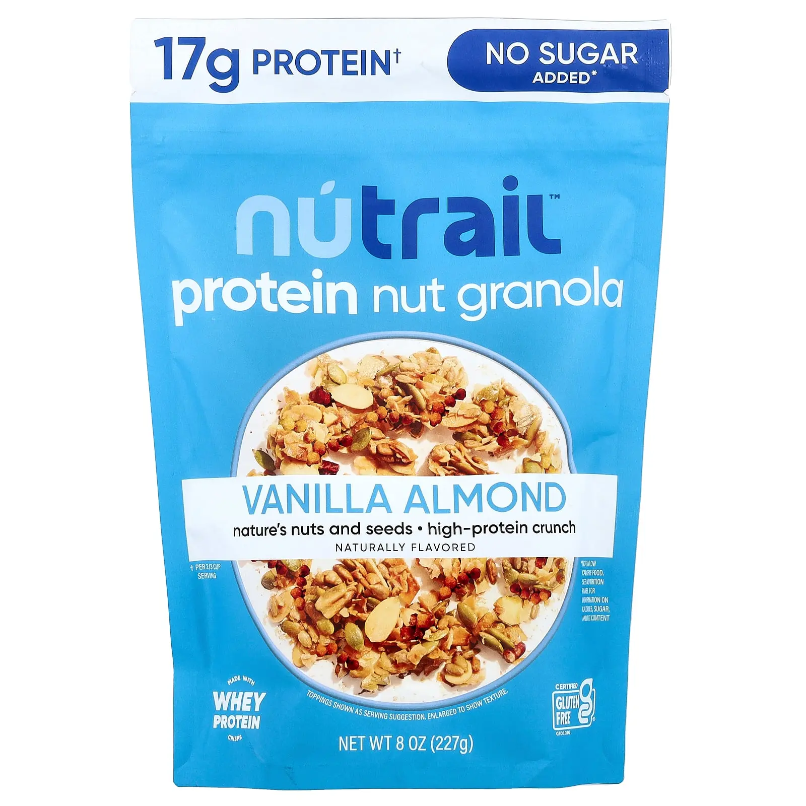 NuTrail Protein Nut Granola, Vanilla Almond, 8 oz (227 g) NuTrail Protein Nut Granola, Vanilla Almond, 8 oz (227 g)