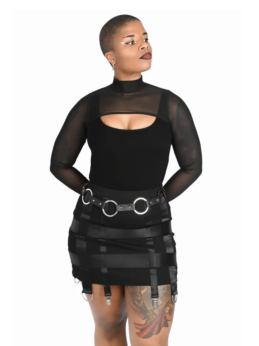 High Neck Mesh Bolero LIMITED FOXBLOOD