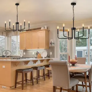 Restaurant Hanging Light Fixture Black Modern Pendant Lights for Cottage Kitchen Ceilings Bedroom Living Room Hallway (Bulb Not Included)