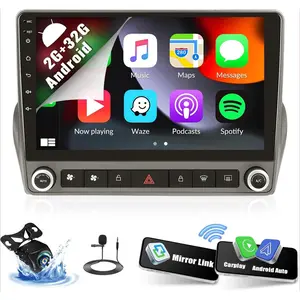 Android Car Stereo for Chevrolet Camaro 2008-2015 with Wireless Carplay Android Auto 2G+64G 26UI 9 Inch Touch Screen with Bluetooth GPS Navigation WiFi FM SWC Backup Camera MIC