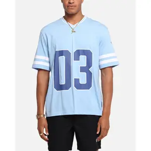 Carre Rose Football T-Shirt Light Blue