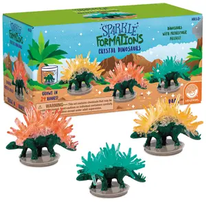 MindWare Sparkle Formations: Crystal Dinosaurs — Grow Sparkling Crystal Spikes in 24 Hours