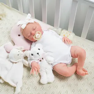 Babeside  Reborn Baby Dolls Larry - 20-Inch Soft Viny Limb Cloth Body Realistic-Adorable Baby Doll Sleeping Real Life Lifelike Baby Dolls with Toy Accessories Gift Set for Kids Age 3+
