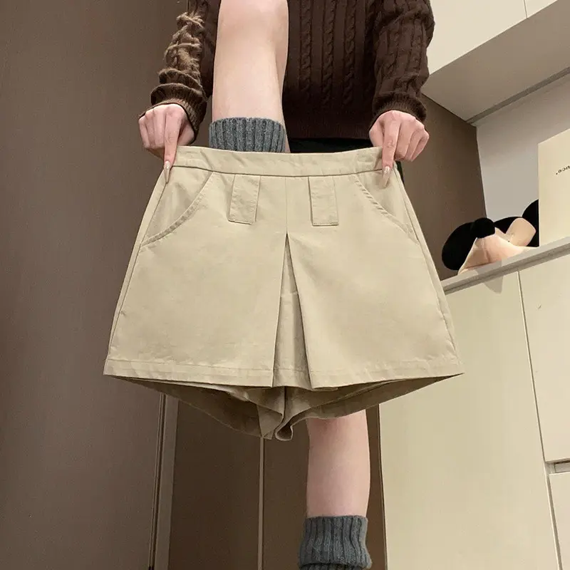 Women'S Pants High-Waisted Built-In Invisible Shorts Y2k Jean Shorts Womens  Preppy Style Everyday Streetwear And Casual Bottoms