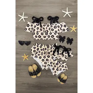 Mom & Me - Cream Flower Bikini