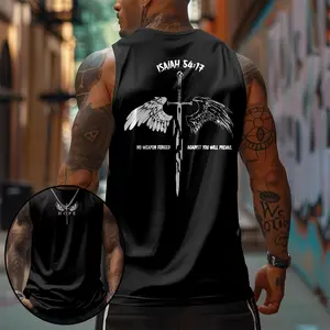 [Vtg90s] 90s Graphic Sleeveless Tank Tops Men Vest Streetwear Outfits Men Vacation Outfits Sleeveless Shirt