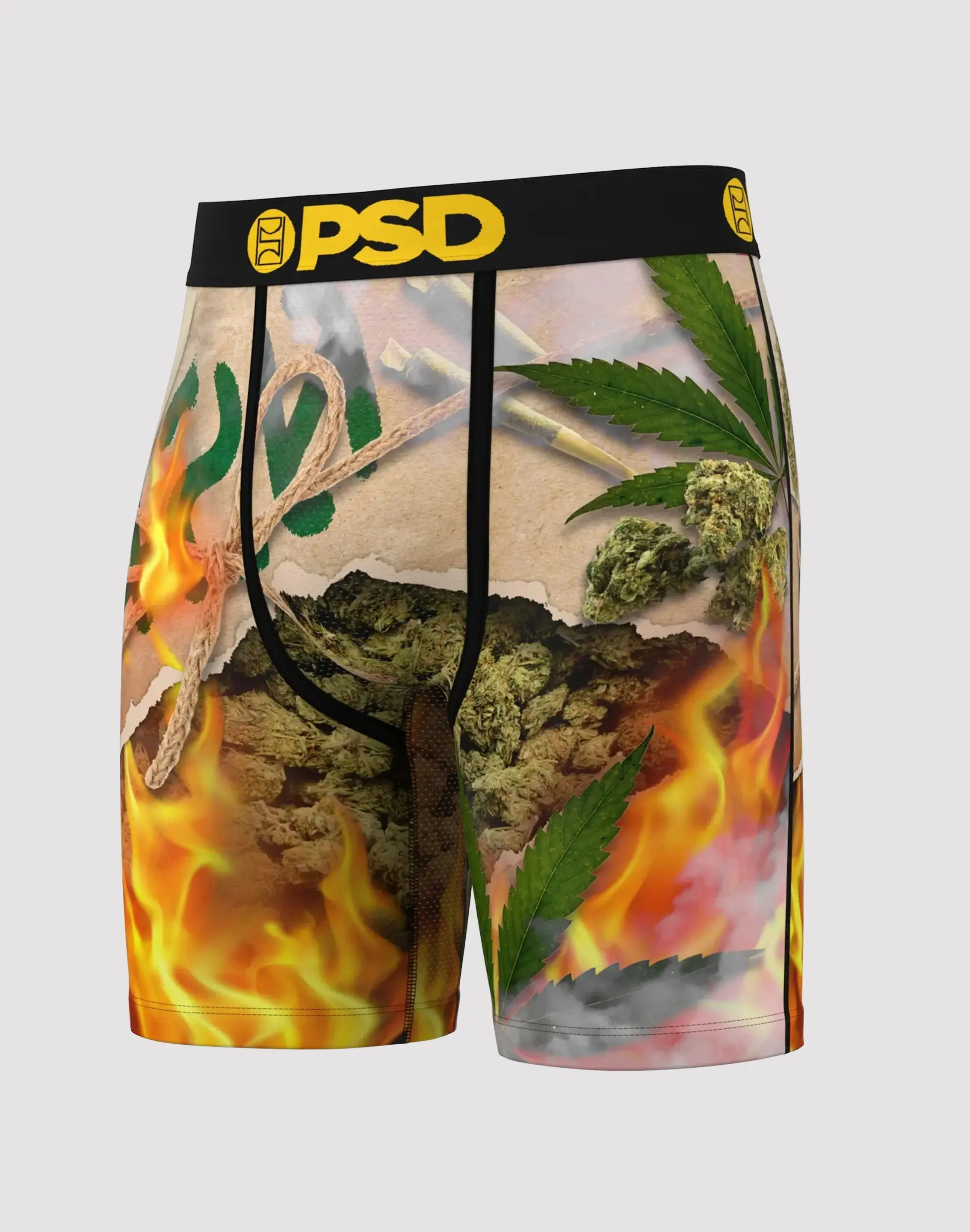 Mens Psd Underwear Burn 'Em Up Boxer Briefs