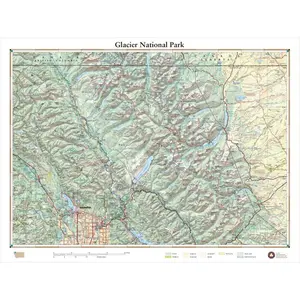 Glacier National Park, Montana Recreation Map