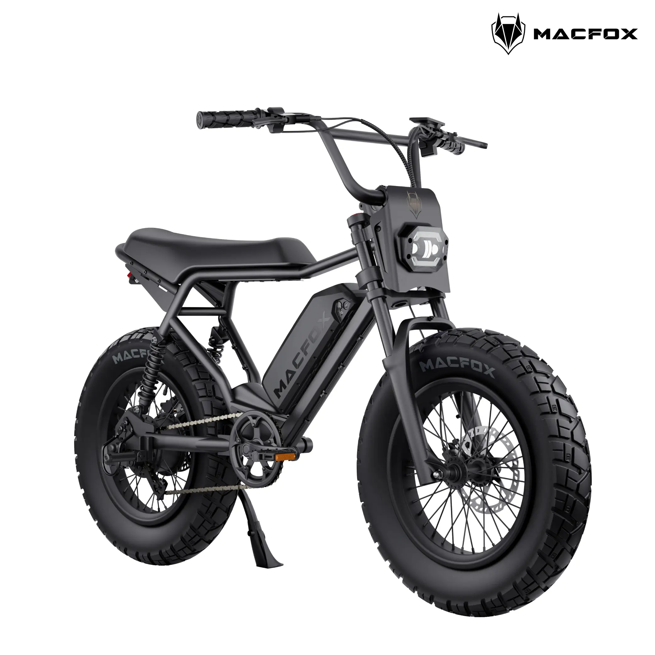 MACFOX X2 Pro E-Bike for Teens, 750W Motor, 20 MPH Class 2, UL 2849 Certified, Full Suspension, Hydraulic Brakes, Up to 80-Mile Dual-Battery Range