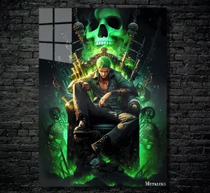 poster Zorro ,one piece Poster - king of the pirates - No Frame
