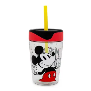 Disney Mickey Mouse Kids Spill-Proof Tumbler With Straw | Holds 18 Ounces