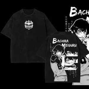 Blue Lock Bachira FC Barcha Oversize Anime Manga Acid Washed Lightweight Cotton T-Shirt, Hoodies Wash Gift For Anime Fan, Anime Lovers JG3