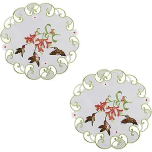 Linens Art And Things - Decorative Hummingbird Table Doily