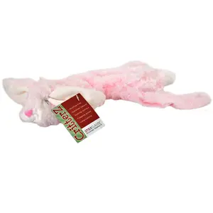 Otis and Claude CritterZ Stuffing-Free Rabbit Toy for Dogs, 14 Inches, Durable and Fun Play