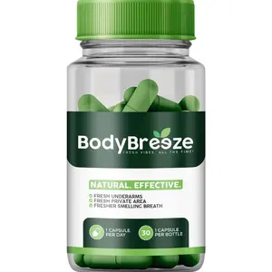 Internal Deodorant Supplement | Natural Chlorophyll 30 Capsules for Body Odor Control, Gut Health, and Fresh Breath | Vegan, Detox Support & Skin Health | Odor Eliminator for Men & Women
