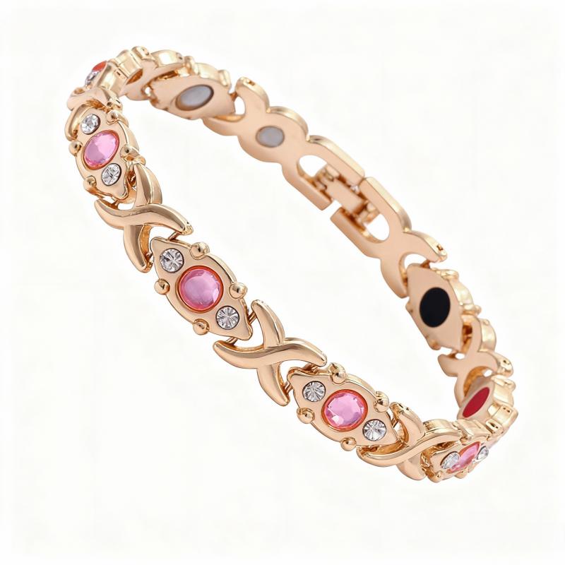 Energy magnet Copper bracelet, eco-friendly alloy with diamonds, adjustable ladies' wristband Trendy Jewellery Accessories Energy magnet Copper bracelet, eco-friendly alloy with diamonds, adjustable ladies' wristband Trendy Jewellery Accessories