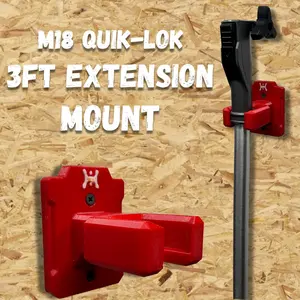 Milwaukee M18 QUIK-LOK 3 ft. Extension Attachment Compatible Wall Mount Hanger (For Model #49-16-2721)