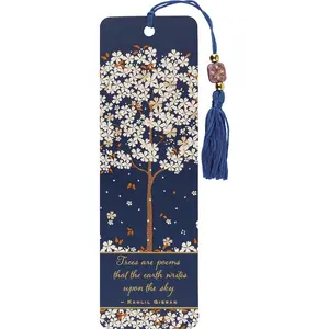 Falling Blossoms Beaded Bookmark - Paperback