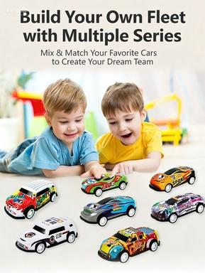 Vileafy 30 Mini Race Cars for Kids 4-8 Years Old Pull-Back Mechanism Fun Classroom Party Toys Bulk Pack