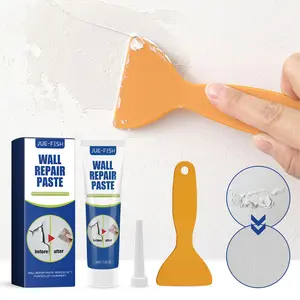 Jue-Fish Wall Repair Paste, Household White Wall Crack Filler, Covers Mildew Spots and Stains for Wall Renovation