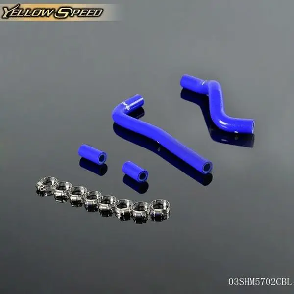 ALLGOOD Reinforced Blue Silicone High-Temp Radiator Hose Kit for 07-09 Honda CRF150R, 3-Ply Nylon, 4.5mm Thick, 85 psi, -65f to 500f, Included Clamps Kit, Easy Installation, 5-Year Durability, CRF150R Parts & CRF 150R Accessories Water Pipes