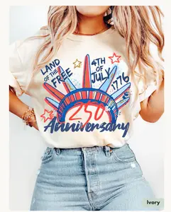 Comfort Colors 250th Anniversary Shirt for 4th of July TShirt for Independence Day Tee Unisex