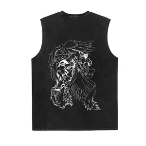 Digimon Anime Vintage Tank 90s Graphic Sleeveless Tank Tops Men Vest Streetwear Outfits Men Vacation Outfits Sleeveless Shirt