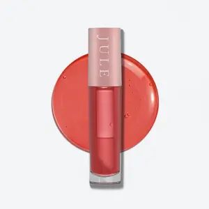 Jule Le Club Lip Oil - Light Coral Lip Gloss with Jojoba Oil & Vitamin E for Hydration & Protection - Vegan & Cruelty-Free Makeup Primer